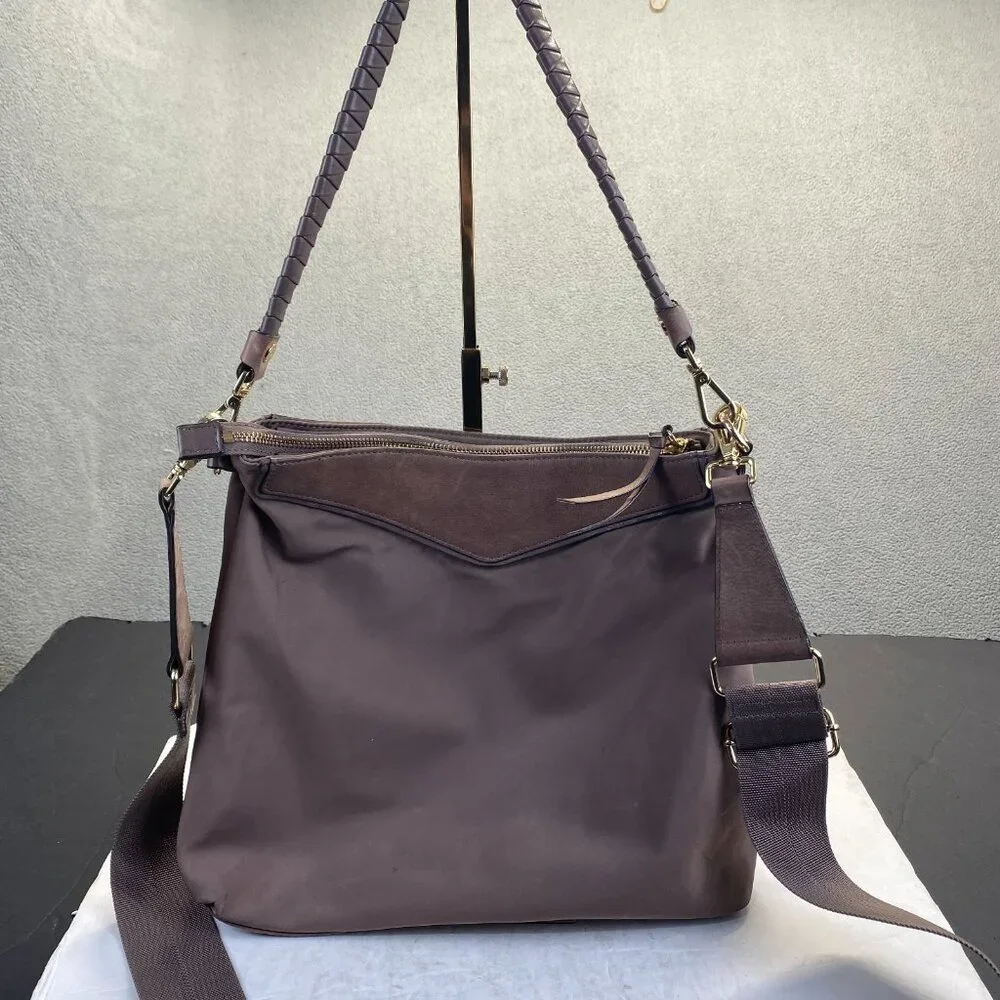 MZ Wallace thompson Mauve Nylon hobo bag Crossbody